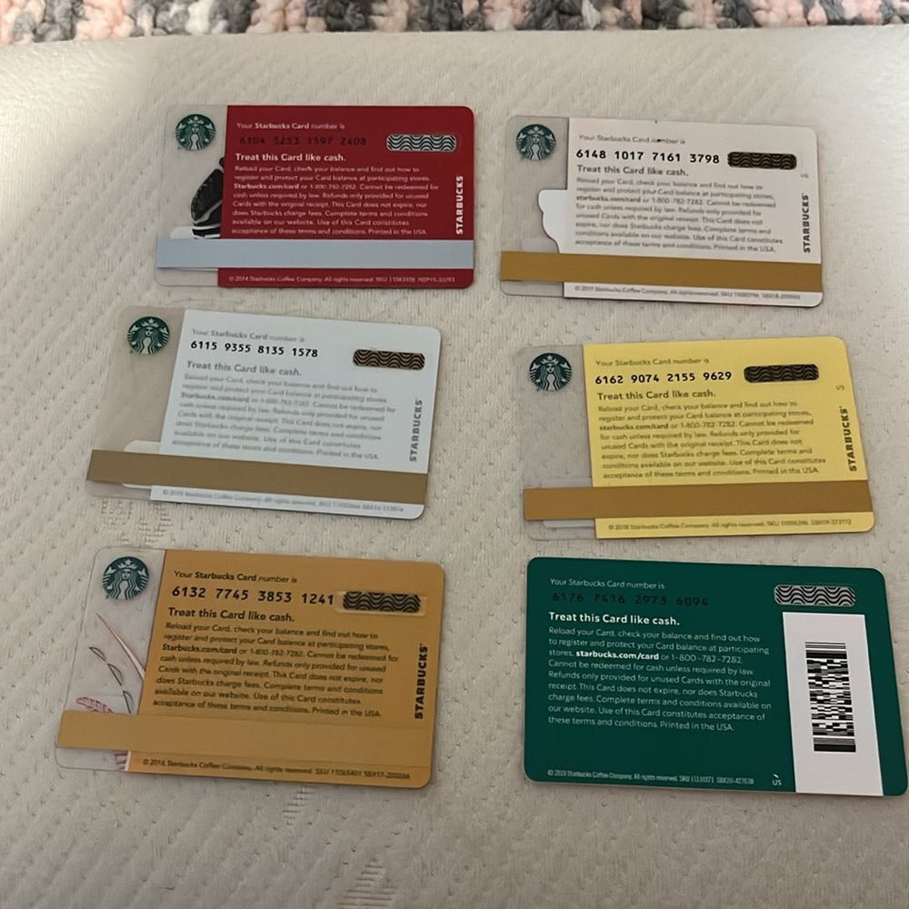 Starbucks gift cards Chinese New Year themed 2015-2020,25,26 unused no balance - Picture 4 of 6